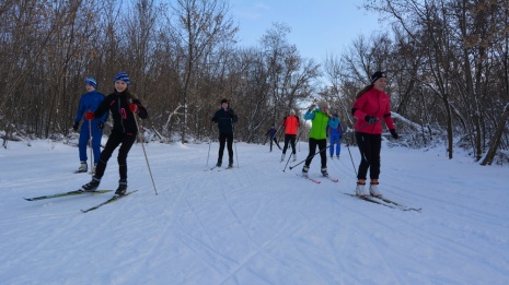 В россошанском селе активисты открыли бесплатный прокат лыж