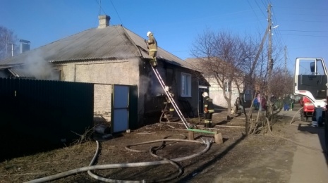 В Воронежской области при пожаре в доме пострадали 2 человека