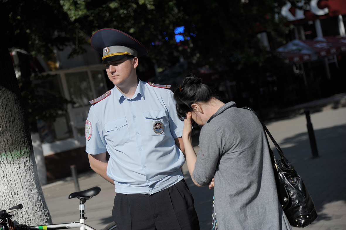 В Воронеже автоинспекторы пожурили пешеходов-нарушителей