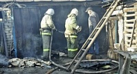 В Поворинском районе из-за короткого замыкания электропроводки загорелся дом