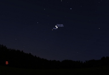 Воронежцы увидят соединение Юпитера и Венеры ранним утром 26 октября