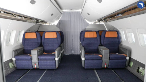 Элементы интерьера воронежского производства установили на опытный российский самолет