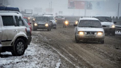 Дорожники предупредили воронежцев о снеге с дождем и метели