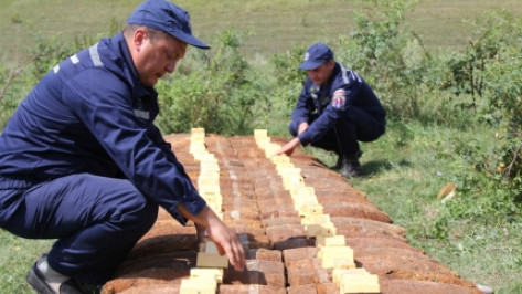В Воронежской области уничтожили 100-килограммовую бомбу времен войны