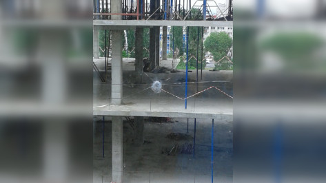 В Воронеже неизвестные обстреляли окна жилого дома напротив стройки