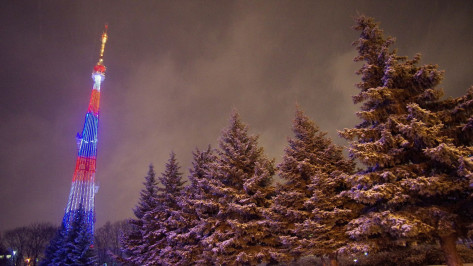 Новогодняя подсветка украсит воронежскую телебашню 31 декабря