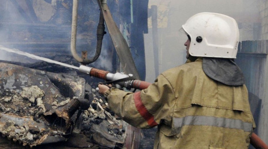 В ночном пожаре в воронежском селе пострадал 58-летний мужчина
