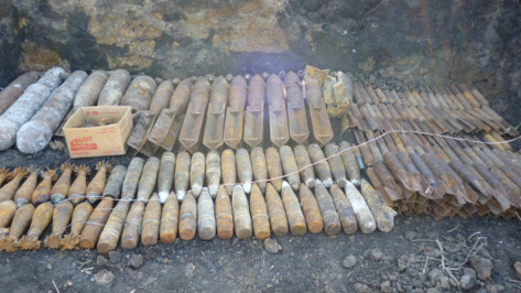 В Острогожском районе взрывотехники уничтожили 478 снарядов времен войны