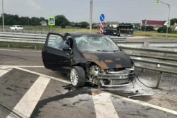Fiat налетел на ограждение на М4 «Дон»: водитель-воронежец погиб