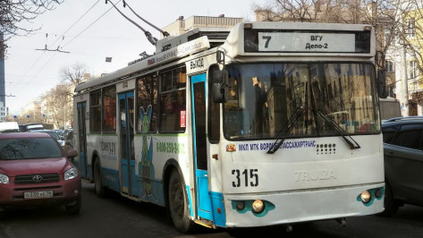 Два троллейбусных маршрута в Воронеже приостановят до конца года