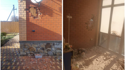 Неразорвавшийся снаряд пробил стену жилого дома в Белгородской области