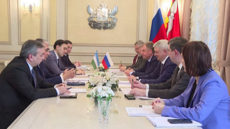 Губернатор Воронежской области Александр Гусев встретился с делегацией Узбекистана