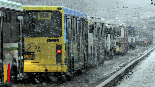 На рабочей неделе воронежцев ждет пасмурная погода, мокрый снег и дождь