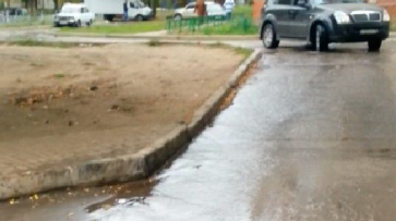 Воронежцы сообщили о затоплении улицы Хользунова