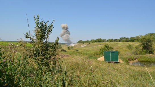 Под Острогожском уничтожили 2 сотни боеприпасов времен ВОВ