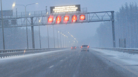 Мокрый снег осложнит движение по трассе М-4 «Дон» в Воронежской области
