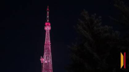 Воронежская телебашня 13 сентября включит подсветку в честь Международного фестиваля молодежи