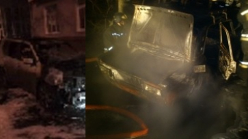 В Воронеже за ночь сгорели 2 машины