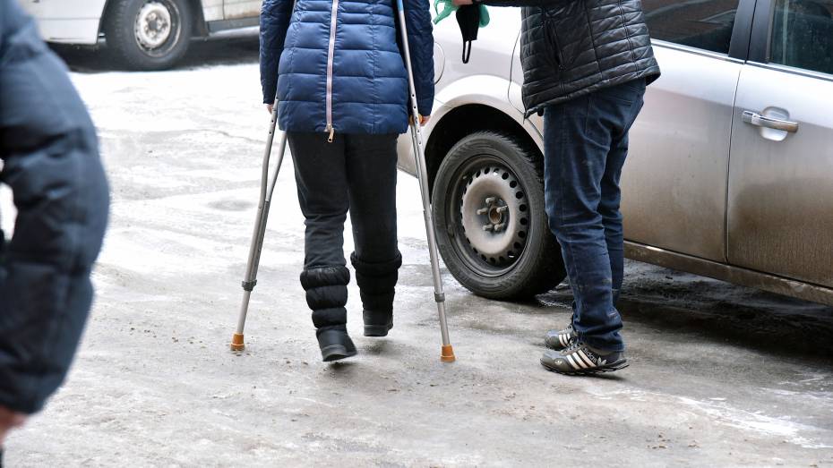 Почти каждый 10-й воронежец попал в больницу после падения на льду