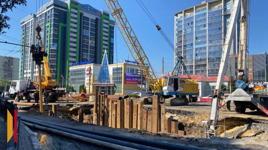 «Заглушку» удалось установить на месте ЧП возле памятника Славы в Воронеже