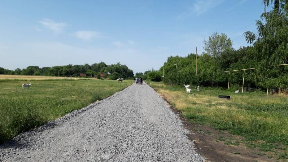 В Таловском районе в 4 поселках дороги отсыпали щебнем 