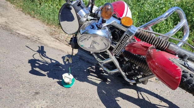 В Острогожске 15-летний мотоциклист столкнулся на перекрестке с Mazda 6
