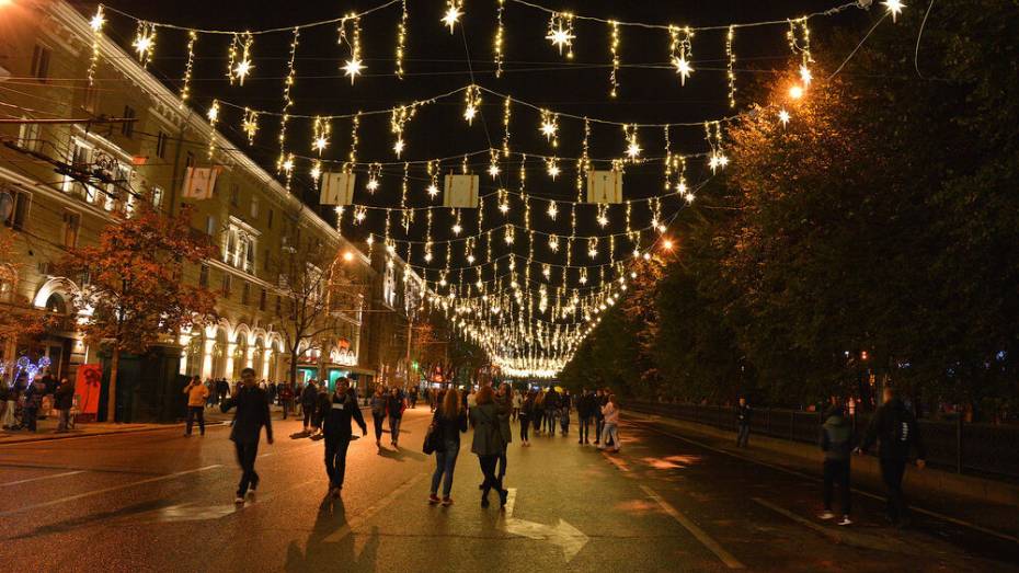 Праздничная иллюминация может появиться еще на 5 улицах Воронежа