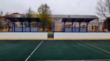 В павловском селе Воронцовка капитально отремонтировали школьную спортплощадку