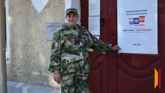 В Борисоглебске проголосовала руководитель местного филиала региональной Ассоциации ветеранов СВО