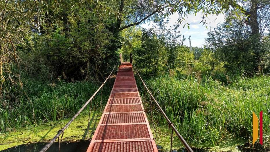 В Хохольском районе общественники отремонтировали 2 пешеходных моста