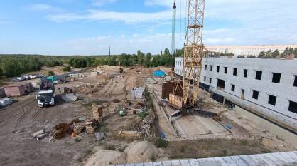 Воронежцам рассказали, как продвигается строительство инфекционного корпуса БСМП №8