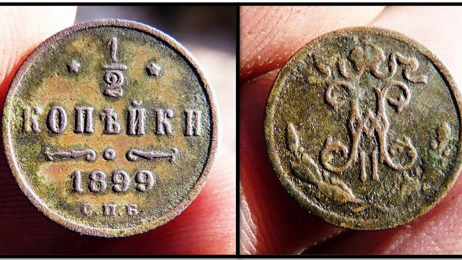 Поисковик из Таловского района нашел монету 1899 года