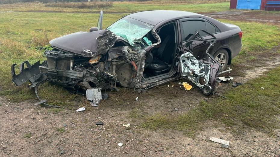 В Воронежской области Hyundai врезался в КамАЗ: пострадали 2 человека