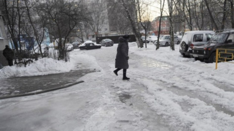 Спасатели предупредили жителей Воронежской области о гололеде