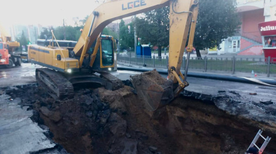 Критически важный этап ликвидации аварии начинают на Московском проспекте в Воронеже