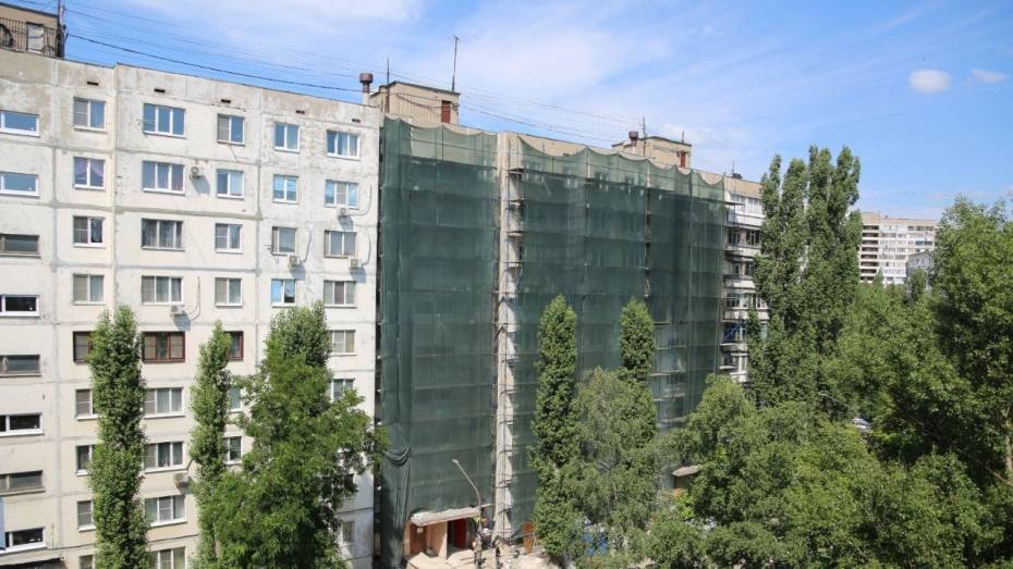 Жильцы пострадавшей от взрыва газа 9-этажки в Воронеже вернутся в свои квартиры в августе