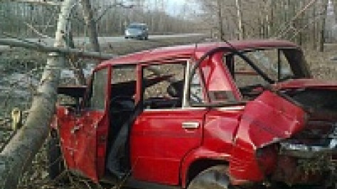 В Верхнемамонском районе в кювет улетела «шестерка»