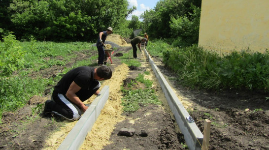 Общественники нижнедевицкого села Першино построят пешеходную дорожку