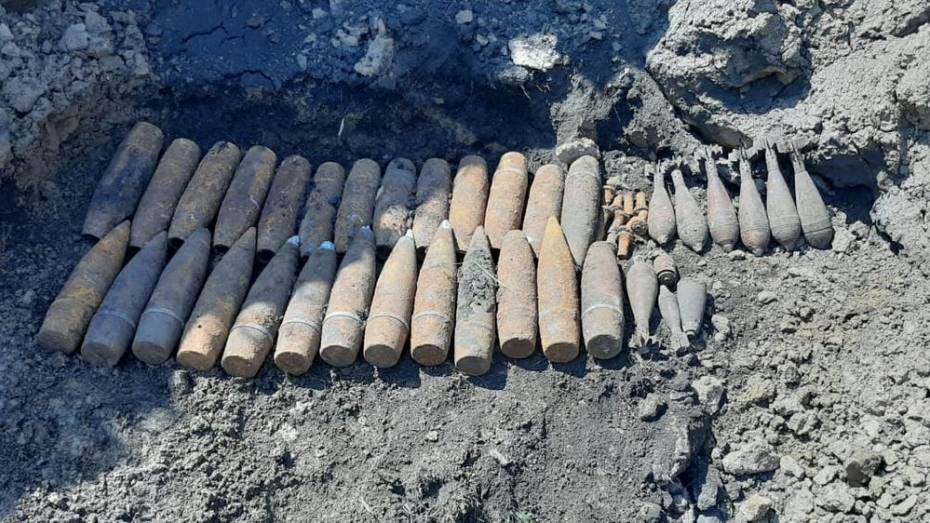 В Рамонском районе уничтожили  40 боеприпасов времен ВОВ