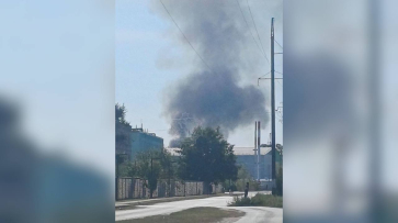 В Рамони под Воронежем загорелась свалка