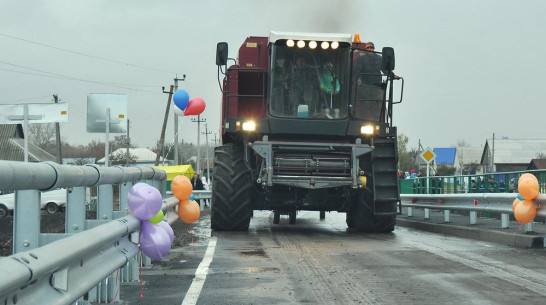 В бутурлиновском селе открыли новый мост через реку Осередь 