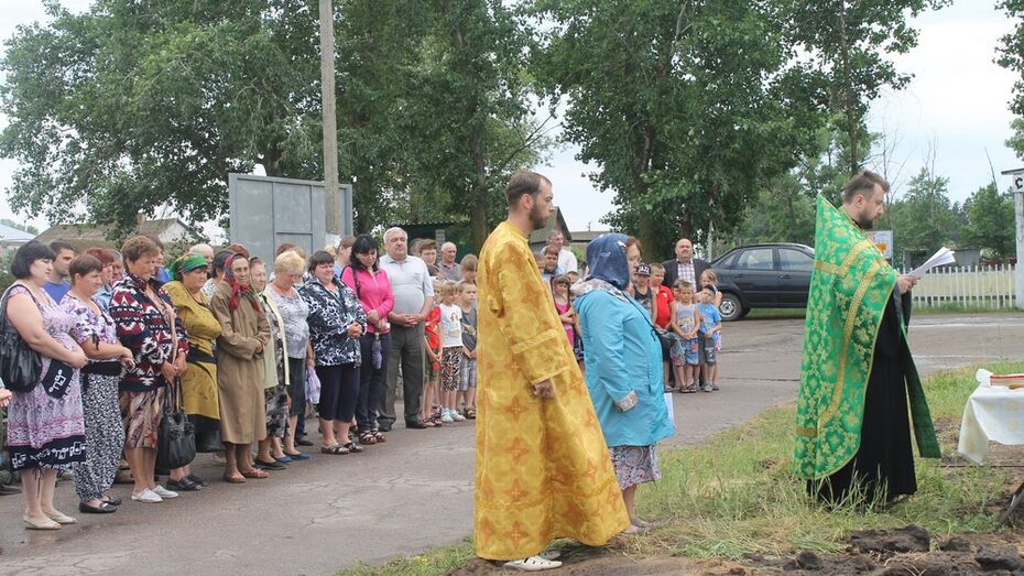 В Петропавловском районе заложили часовню на месте будущего храма