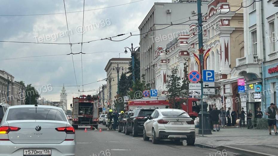 В центре Воронежа на проспекте Революции произошел пожар в кафе вечером 11 августа