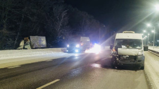 В Воронежской области Peugeot Boxer врезался в грузовик: пострадал 39-летний мужчина