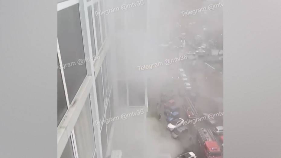 В Воронеже из горящей многоэтажки в ЖК «Цветной бульвар» эвакуировали 34 человека