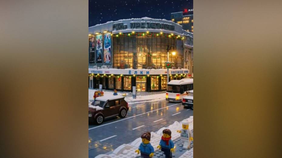 Сказочный зимний Воронеж «построили» из lego