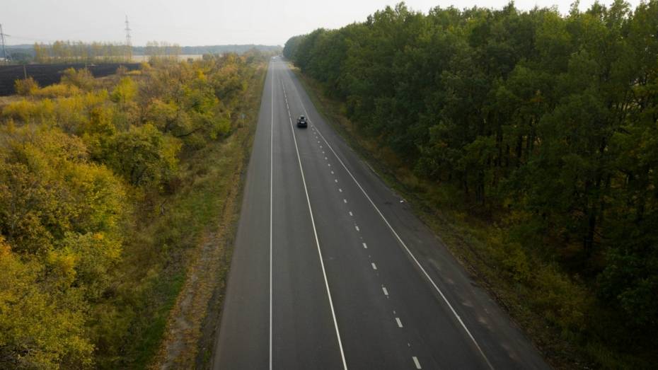 В Острогожском районе по нацпроекту отремонтировали участки автодороги Воронеж – Луганск