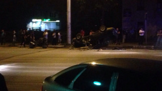 Воронежская мотоциклистка разбилась на Ленинском проспекте 