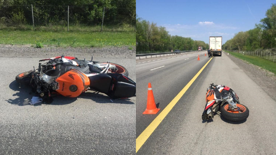  Мотоцикл влетел в фуру на трассе в Воронежской области: 2 человека погибли
