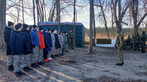 Россошанские юнармейцы встретились с участниками спецоперации